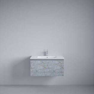 Beroia Furniture Unit with Washbasin 80x46 Cm Aris Grey