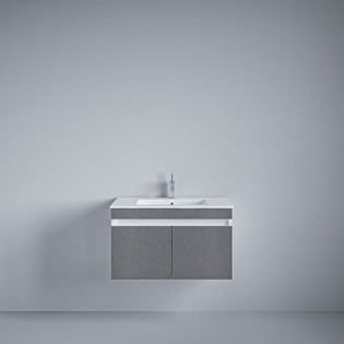 Beroia Furniture Unit with Washbasin 80 x 46 cm Dark Grey
