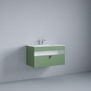 Beroia Furniture Unit with Washbasin 80 x 46 cm Green 