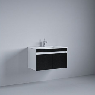 وحدة موبيليا بيرويا أسود مع حوض 60 × 46 سم 