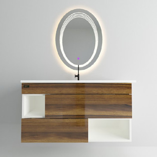 وحدة موبيليا بيرويا ميلانو جوز مع حوض 100×46 سم 