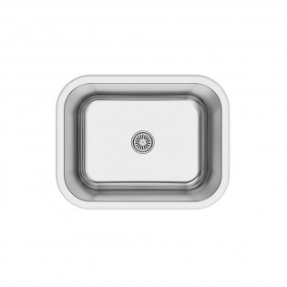 حوض مطبخ تحت رخامة بيضاوي اصيل 59×46 سم استانلس