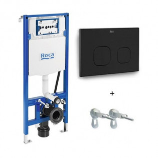 خزان دفن بشاسية كامل ولوحة طرد دائرية أسود روكا 