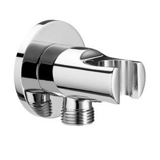 Rounded Shower Outlet Elbow Chrome AQUA  Roca 