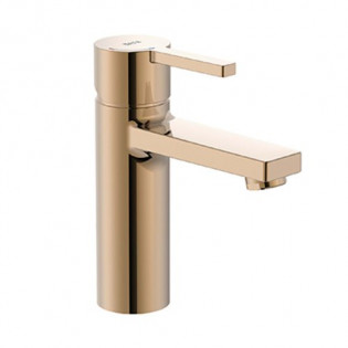 Roca Naia Basin Mixer Glossy Rose Gold