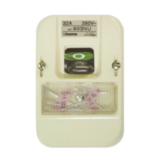 Air Conditioning Switch Outside Wall  32 amp White Bticino