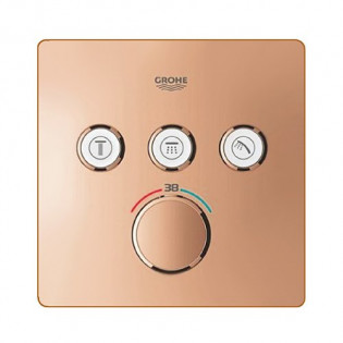 Grohe Grohtherm SmartControl Concealed Shower Mixer Matt Rose Gold