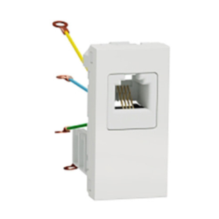 Schneider Electric New Unica Telephone Socket White