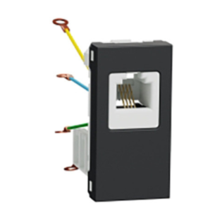 بريزة تليفون شنايدر اليكتريك نيو يونيكا جرافيت  