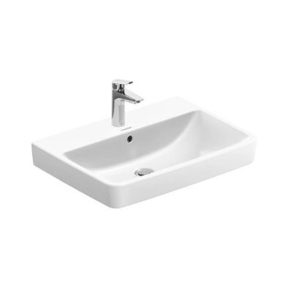 حوض موبيليا نمبر وان  أبيض مستطيل 65*46 سم ديورافيت