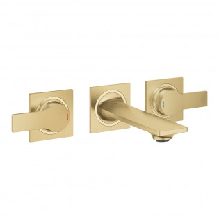 خلاط حوض 3 فتحة اللور ذهبي مطفي جروهي