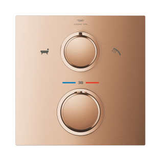 Grohe Allure Concealed Shower Mixer with Diverter Matt Rose Gold