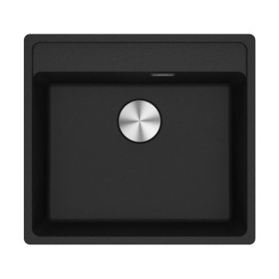  Franke Maris Under counter Square kitchen Sink 56×51 cm Matt black