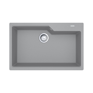 حوض مطبخ  فرانكى لافيلو تحت رخامة مستطيل 78 ×  50 سم  رمادي مطفي