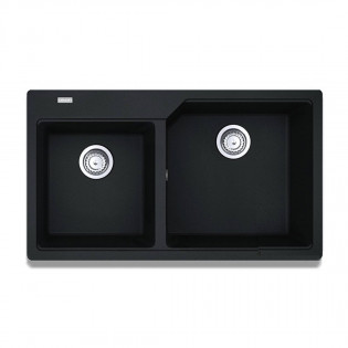 حوض مطبخ فرانكى اوربان تحت رخامة مستطيل 86 × 50 سم اسود مطفي 