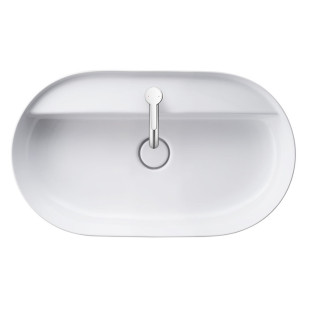 حوض فوق سطح بيضاوي ديورافيت لوف 70 سم أبيض 