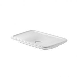  حوض بيروافيدا  أبيض موبيليا مستطيل 70*42 سم ديورافيت