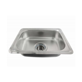 حوض مطبخ تحت رخامة بيضاوي بيورتى كورجي 47×62 سم استانلس