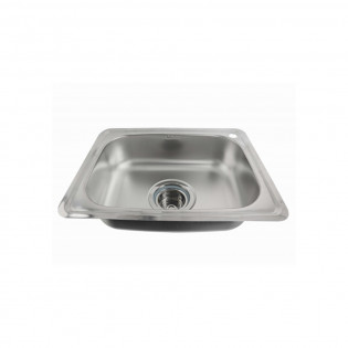 حوض مطبخ تحت رخامة بيضاوي بيورتى كورجي 62×47 سم استانلس