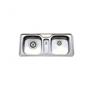 حوض مطبخ تحت رخامة مستطيل كوني 110 ×50 سم ستانلس 