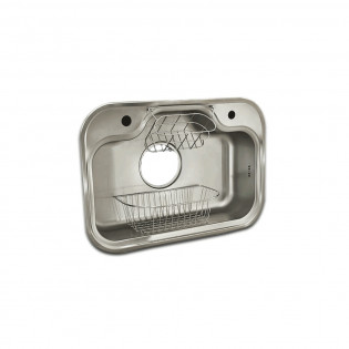 حوض مطبخ كوني كنزو استانلس تحت رخامة مستطيل 74*51.5 سم 