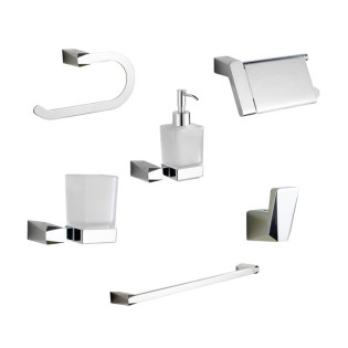 طقم اكسسوارات حمام 3400 كروم انفينتي 