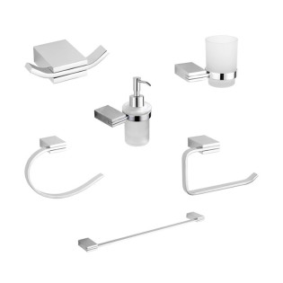 Infinity Bathroom Accessories Set 1100 Chrome