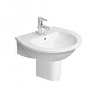 حوض ديورافيت نيو دارلينج بيضاوي 65×55 سم أبيض