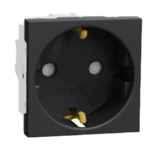 بريزة مجوفة 16 أمبير شنايدر اليكتريك نيو يونيكا جرافيت 