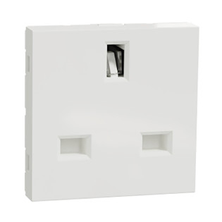 بريزة ثلاثية 13 أمبير شنايدر اليكتريك نيو يونيكا أبيض  