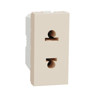 بريزة اوروبي شنايدر اليكتريك نيو يونيكا أمريكي  16 أمبير ايفورى  