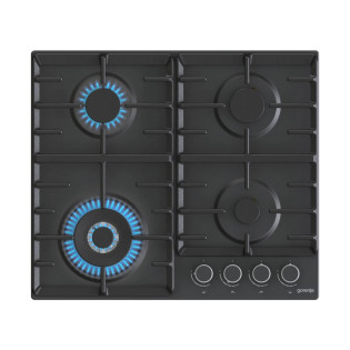 مسطح غاز جورينيا 4 شعلة 60 سم استانلس أسود 