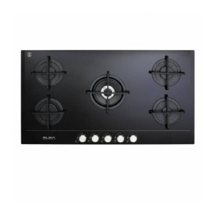 مسطح غاز البا  5 شعلة 90 سم سيراميك أسود 