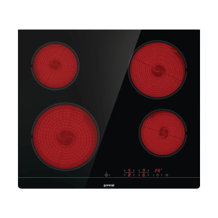 Gorenje Built-in electric hob 4 burners 60 cm black 