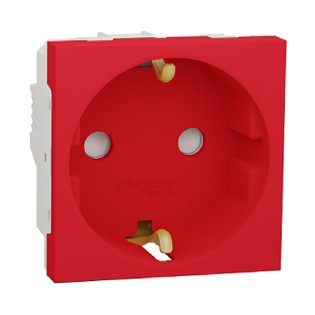 بريزة مجوفة  شنايدر اليكتريك نيو يونيكا 16 أمبير أحمر 