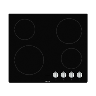 Gorenje Built-in electric hob 4 burners 60 cm black 
