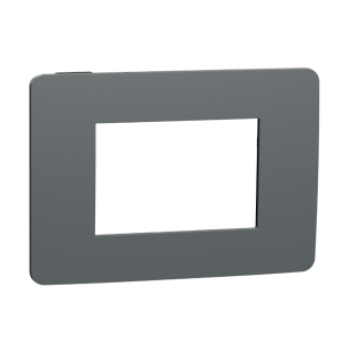 Schneider Electric New Unica Cover Frame  3Module Dark Grey 