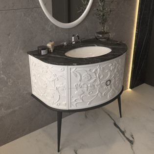 وحدة موبيليا أبيض 90*85 سم بيرويا