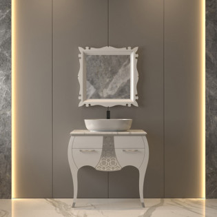 وحدة موبيليا أووك أبيض 70*74 سم بيرويا