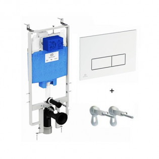 Chassis Concealed Tank and Flush Plate Chrome Process Ideal standard 