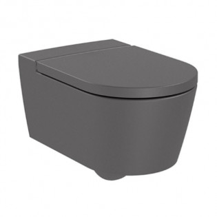 مرحاض معلق مع سيديلي روكا انسبيرا اسود