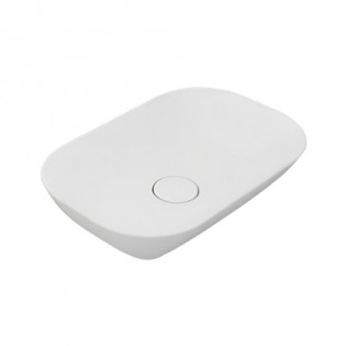 Sanipure Eros Over Counter Top Oval Bathroom Basin 60×40 cm White