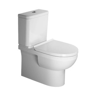 Duravit No.1 Close Coupled Toilet With Seat Cover White