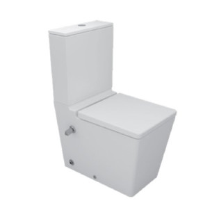Sanipure Kepler Close Coupled Toilet with Seat Cover White