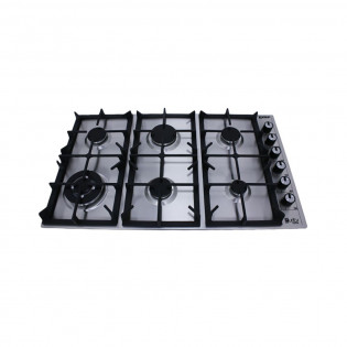 Purity Built-in Gas hob 6 burners 90 cm stainless 