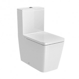 Roca Inspira Close Coupled Toilet Seat With Seat Cover White