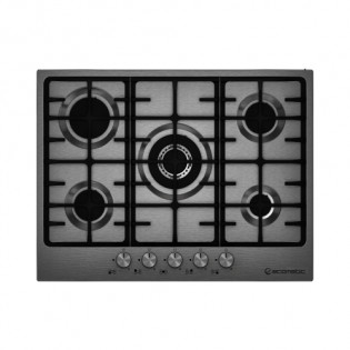  مسطح بلت ان غاز 5 شعلة 70 سم فضي استانلس إيكوماتيك