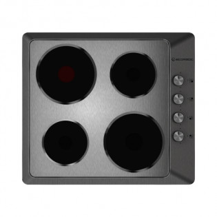 Ecomatic bulit-in hob Electric 4 Burner 60  cm Silver Stainless