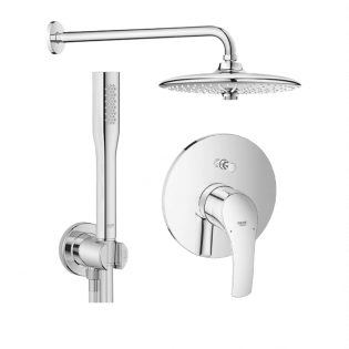 طقم شاور يوفوريا يوروسمارت كروم جروهي