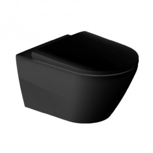 Duravit D-Neo Wall-Mounted Toilet With Seat Cover Black